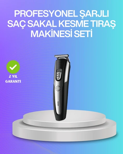 Kablosuz Saç Sakal Kesme Makinesi Kuaför Tipi Hassas Kesim ürün görseli 1