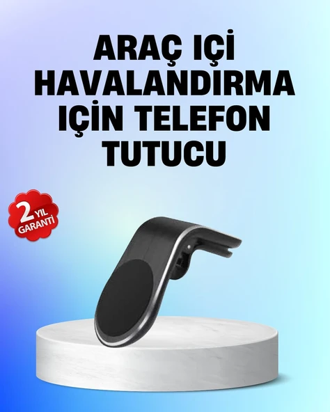 Manyetik Araç Telefon Tutucu – 360° Döner Kalorifer Petekli ürün görseli 1