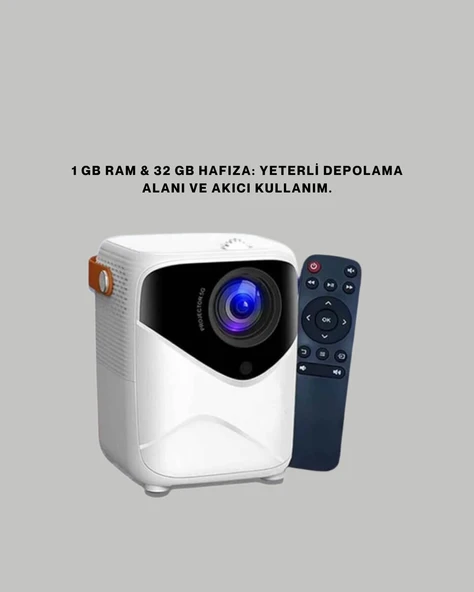 Android Sistemli Mini Projektör – Uygulama Destekli Akıllı Kullanım - Resim 3