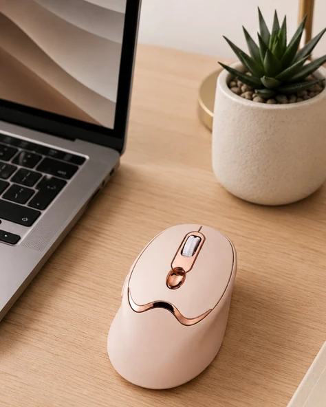 Ofis ve Laptop Kullanımına Uygun Şarjlı Wireless Mouse Sessiz Tuşlu ürün görseli 1