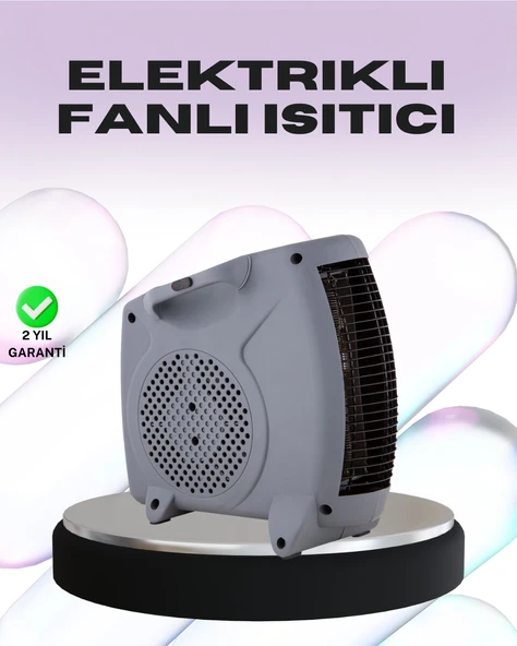 Taşınabilir Fanlı Isıtıcı Elektrikli Termik Korumalı Oda Isıtıcı ürün görseli 1
