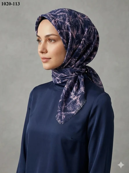 Dolce Cool Desenli Dimi Pamuk Eşarp 1020-113 ürün görseli 1