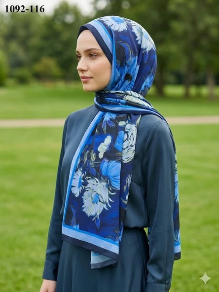 Velscarfs Soft Pamuk Şal (Lacivert) 1092-116 ürün görseli 1