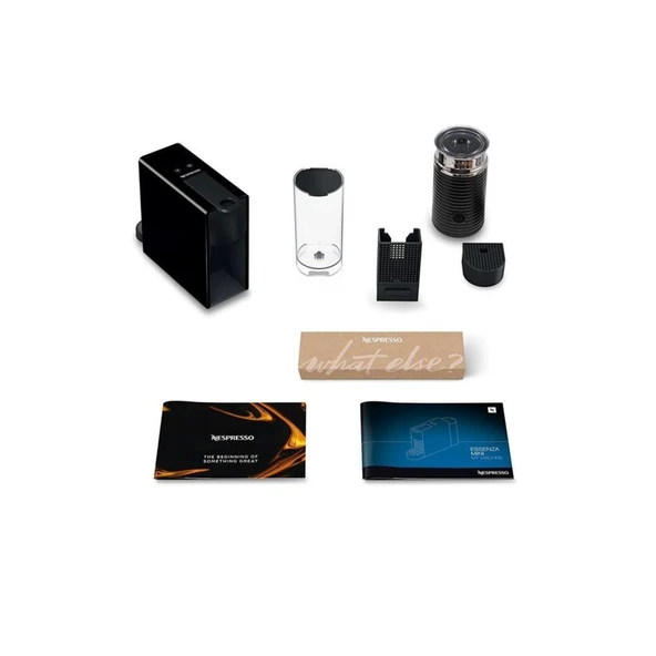 Nespresso Bundle Essenza Mini Black + Aero 3 Bl Kahve Mk. - Resim 2