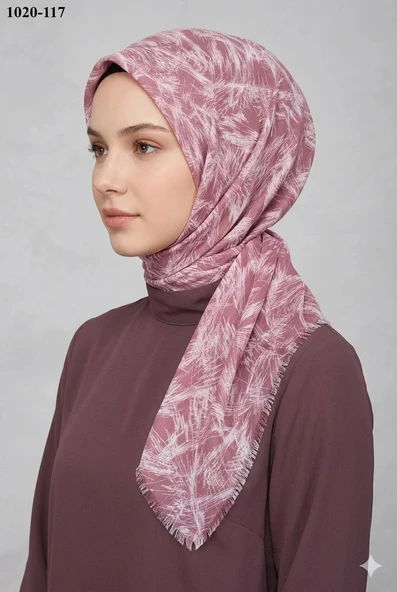 Dolce Cool Desenli Dimi Pamuk Eşarp 1020-117 ürün görseli 1