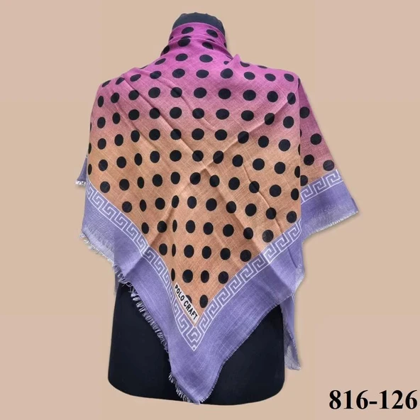 Polo Craft Desenli Flamlı Eşarp 816-126 ürün görseli 1