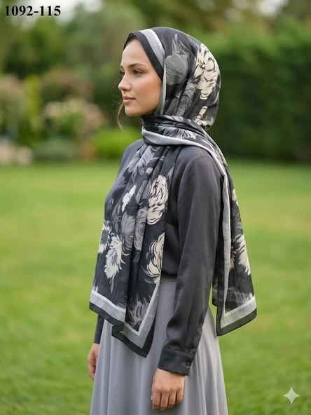 Velscarfs Soft Pamuk Şal (Siyah) 1092-115 ürün görseli 1