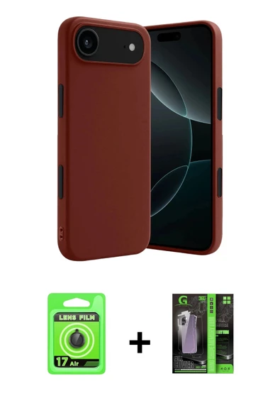 MARSİLYAN™- iPhone 17 Air Kılıf Kozmos Yansıma Özel Seri - Şeffaf 360 Full Body Arka Koruyucu + Raze Metal Kamera Lens - ürün görseli 1