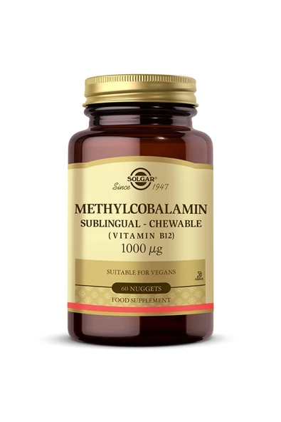 Solgar Methylcobalamin (B12) 1000 mcg 60 Dilaltı Tablet ürün görseli 1