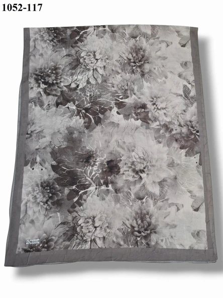 MoonScarf Bambu Kraş Pamuk Şal (Vizon) 1052-117 - Resim 2
