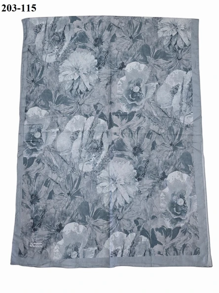 MoonScarf Bambu Kraş Pamuk Şal (Mavi) 203-115 - Resim 2