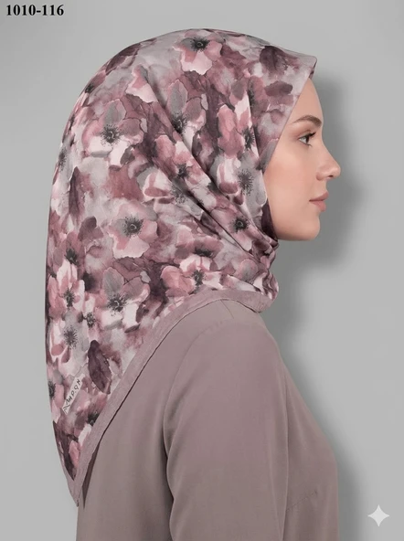 MoonScarf Desenli Bambu Pamuk Eşarp 1010-116 ürün görseli 1