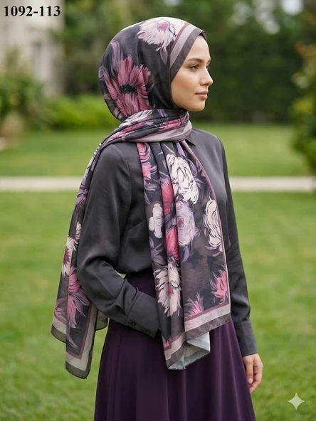 Velscarfs Soft Pamuk Şal (Kahverengi) 1092-113 ürün görseli 1