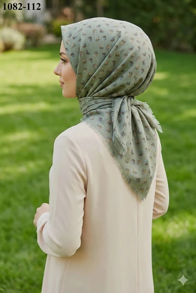 Dolce Cool Desenli Dimi Pamuk Eşarp 1082-112 ürün görseli 1