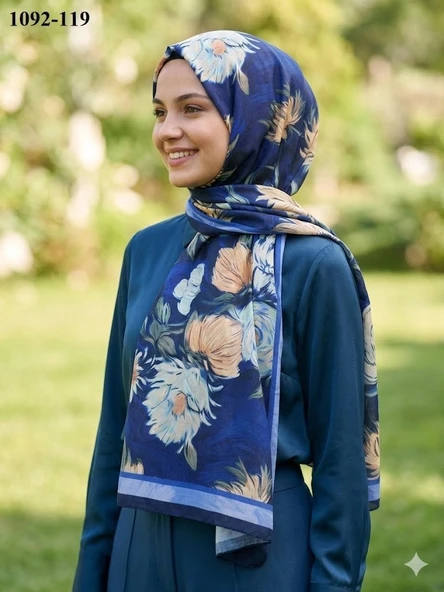 Velscarfs Soft Pamuk Şal (Lacivert) 1092-119 ürün görseli 1