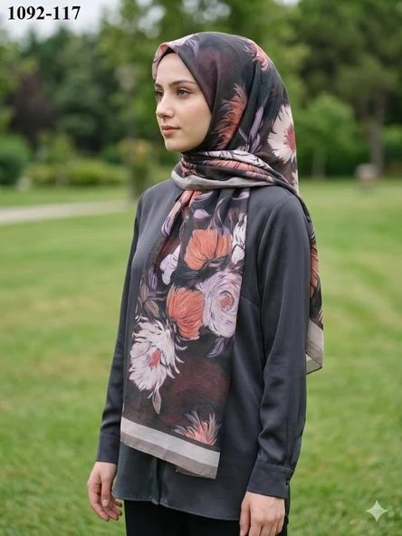 Velscarfs Soft Pamuk Şal (Kahverengi) 1092-117 ürün görseli 1