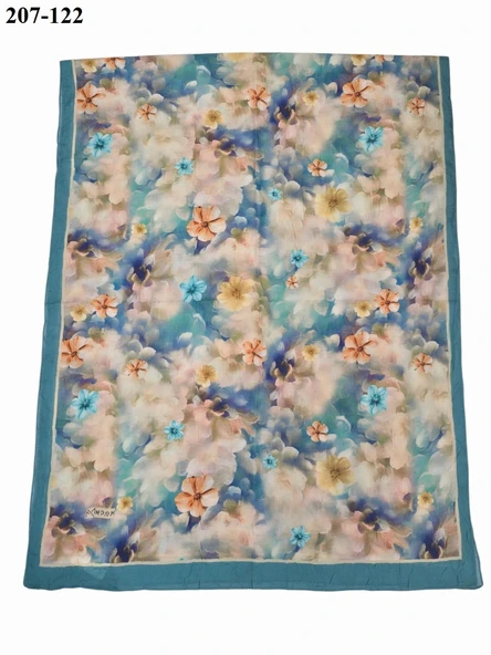 MoonScarf Bambu Kraş Pamuk Şal (Yeşil ) 207-122 - Resim 2