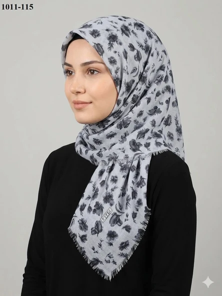 Eyfel Desenli Dimi Pamuk Eşarp 1011-115 ürün görseli 1