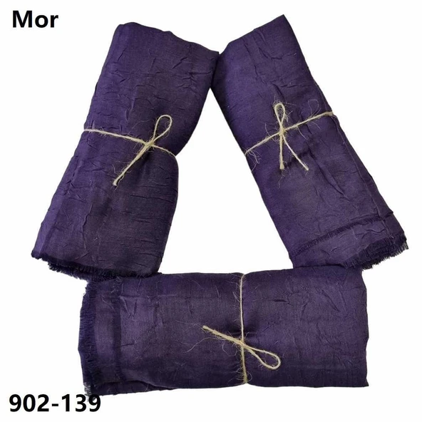 Soft İpek Bambu Pamuk Şal (mor) 902-139 ürün görseli 1