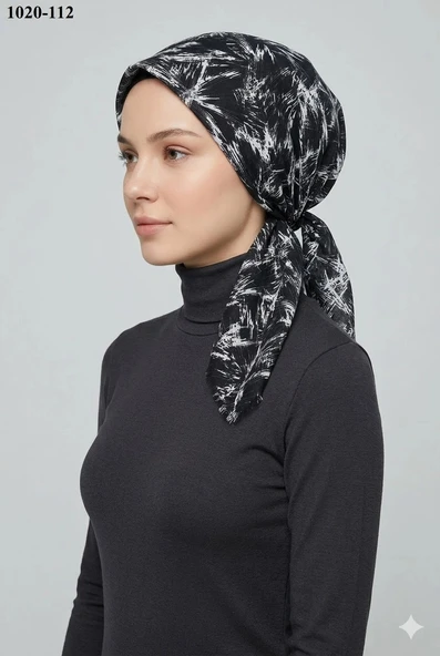 Dolce Cool Desenli Dimi Pamuk Eşarp 1020-112 ürün görseli 1