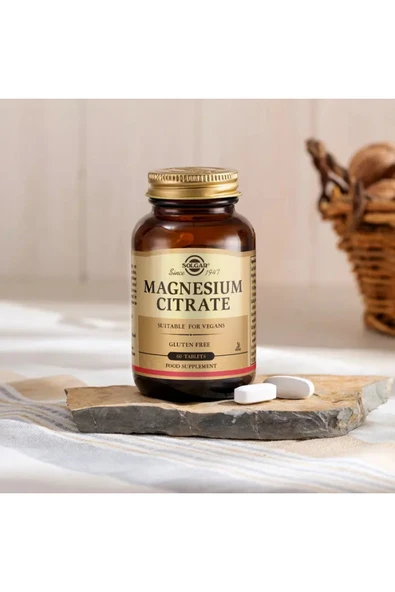 Solgar Magnesium Citrate 200 mg 60 Tablet - Resim 4