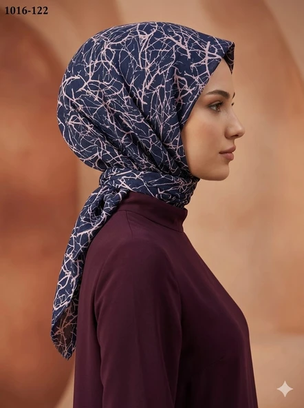 Dolce Cool Desenli Dimi Pamuk Eşarp 1016-122 ürün görseli 1