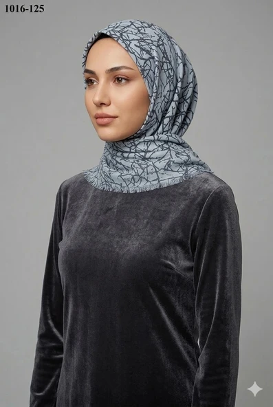 Dolce Cool Desenli Dimi Pamuk Eşarp 1016-125 ürün görseli 1