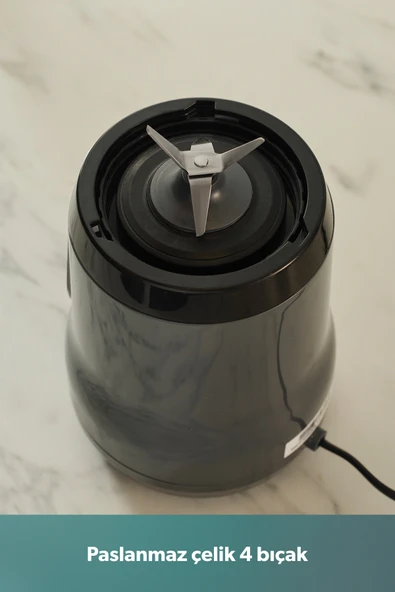 Mixfresh 7026H Kişisel Smoothie Blender Antrasit Siyah - Resim 8