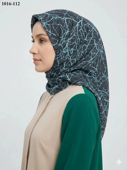 Dolce Cool Desenli Dimi Pamuk Eşarp 1016-112 ürün görseli 1