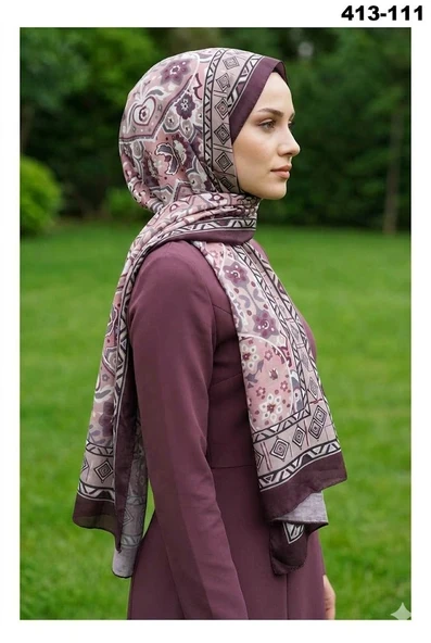 Soft İpek Etnik Desen Soft Şal 413-111 ürün görseli 1
