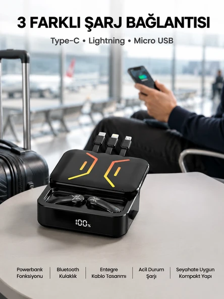 Yeni Nesil Çoklu Bağlantı Kurulabilen Bluetooth Kulaklık Yüksek Ses Kaliteli Yeni Nesil ürün görseli 1