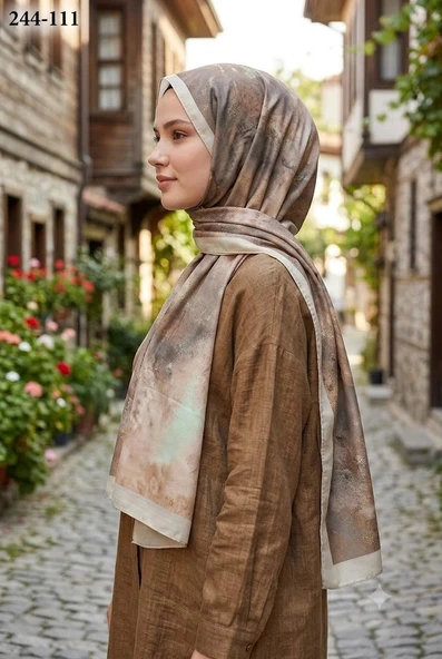Sharell Soft Pamuk Şal (Bej Serisi) 244-111 ürün görseli 1