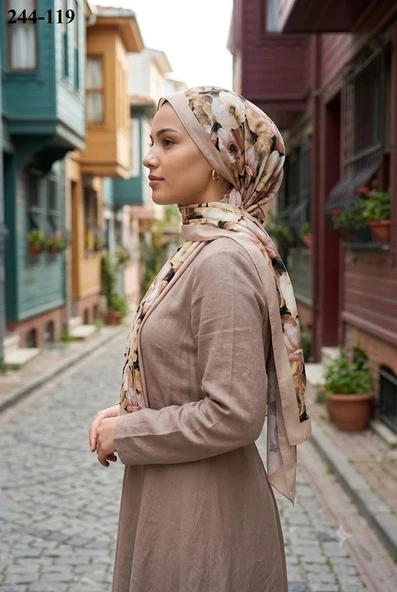 Sharell Soft Pamuk Şal (Bej Serisi) 244-119 ürün görseli 1