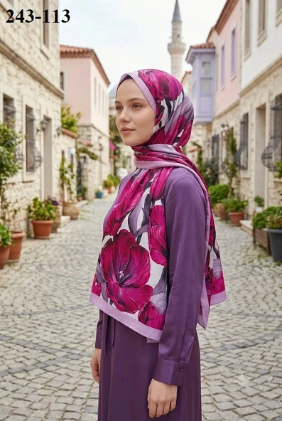 Sharell Soft Pamuk Şal (Pembe) 243-113 ürün görseli 1