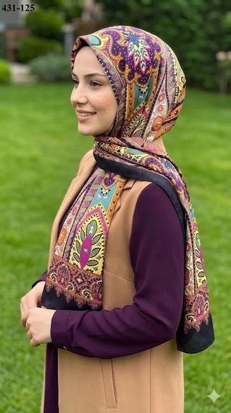 Eylül İpek Etnik Desen Soft Şal 431-125 ürün görseli 1