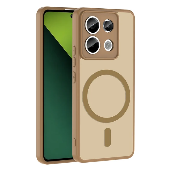 Xiaomi Redmi Note 13 Pro 5G Kılıf Magsafe Şarj Özellikli Mat Tasarım Lüx Babet Kapak ürün görseli 1
