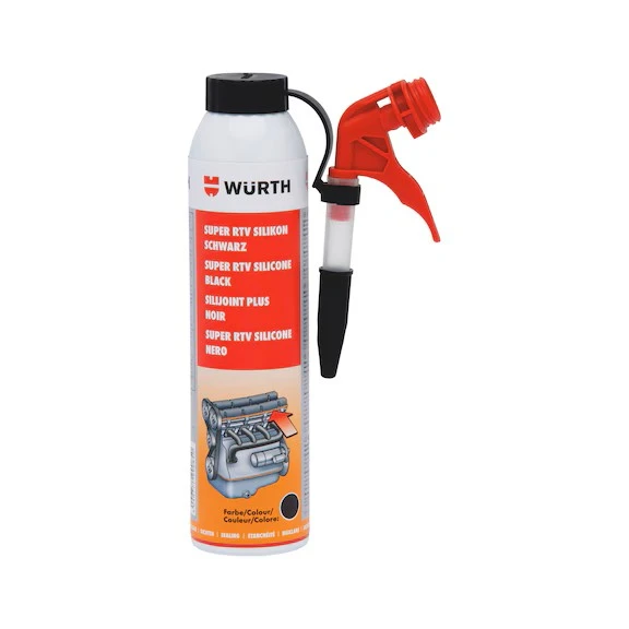 WÜRTH RTV Silikon Sıvı Conta Siyah 200ml | 260°C Dayanıklı, No‑MEKO Formül ürün görseli 1