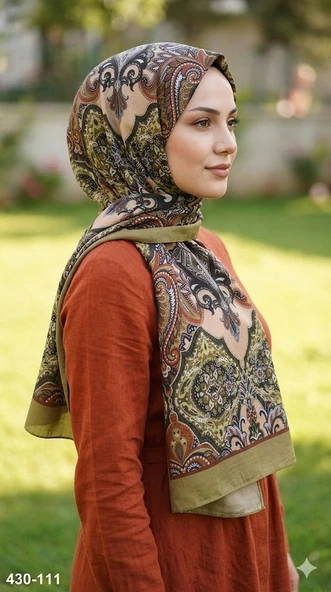 Eylül İpek Etnik Desen Soft Şal 430-111 ürün görseli 1