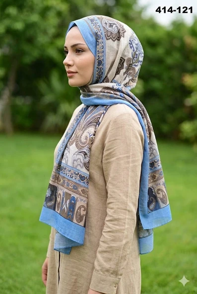 Eylül İpek Etnik Desen Soft Şal 414-121 ürün görseli 1
