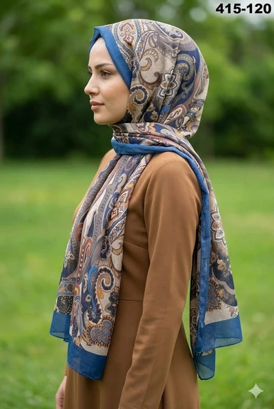 Eylül İpek Etnik Desen Soft Şal 415-120 ürün görseli 1