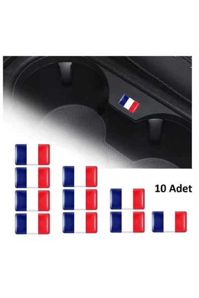 Fransa Tasarım Damla Sticker Renault Peugeot Citroen Direksiyon Jant Vites İçin Tasarlanmış 18x11m ürün görseli 1