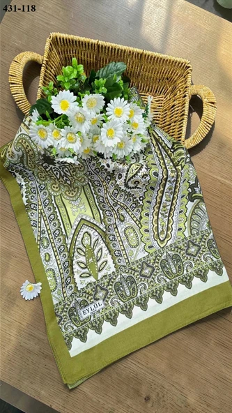 Eylül İpek Etnik Desen Soft Şal 431-118 - Resim 2