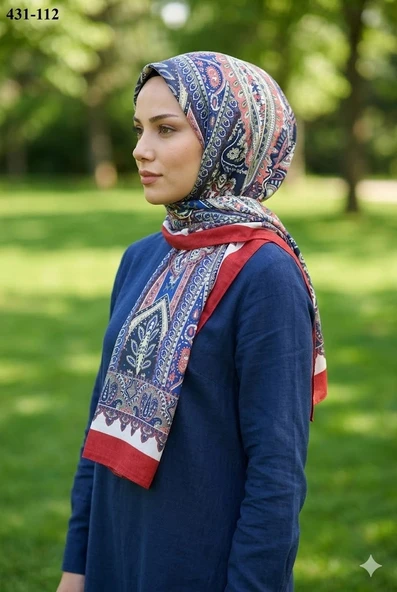 Eylül İpek Etnik Desen Soft Şal 431-112 ürün görseli 1