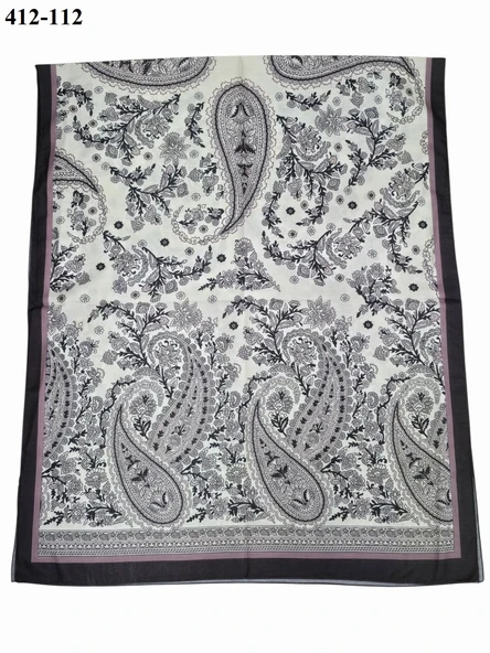 Soft İpek Etnik Desen Soft Şal 412-112 - Resim 2