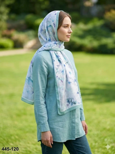 Buqle Dijital Desenli Soft Şal 445-120 ürün görseli 1