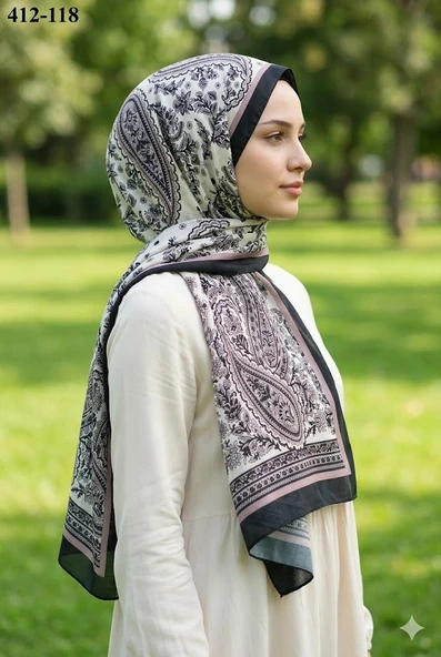 Soft İpek Etnik Desen Soft Şal 412-118 ürün görseli 1