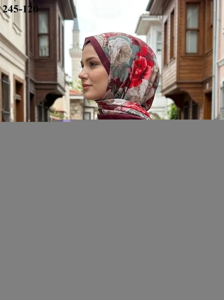 Sharell Soft Pamuk Şal (Bordo Serisi) 245-120 ürün görseli 1
