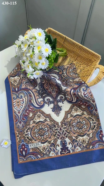 Eylül İpek Etnik Desen Soft Şal 430-115 - Resim 2