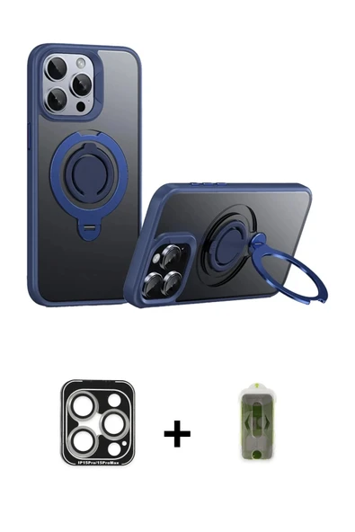 MARSİLYAN™- iPhone 15 Pro Max Kılıf Zirve Çizgi Prime - Siyah Joko Magic 5D Hayalet Cam + PVD Metal Kamera Lens - GS ürün görseli 1