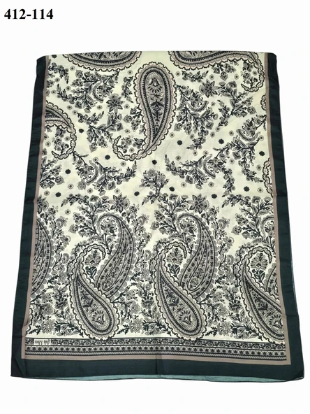 Soft İpek Etnik Desen Soft Şal 412-114 - Resim 2